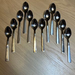 12 Vintage Hoffritz Coffee Spoons, made in England